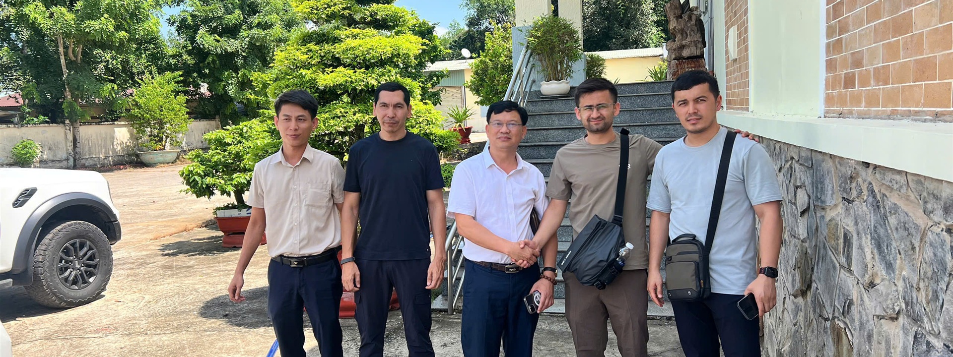 International partners visiting the facility